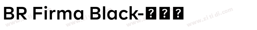 BR Firma Black字体转换